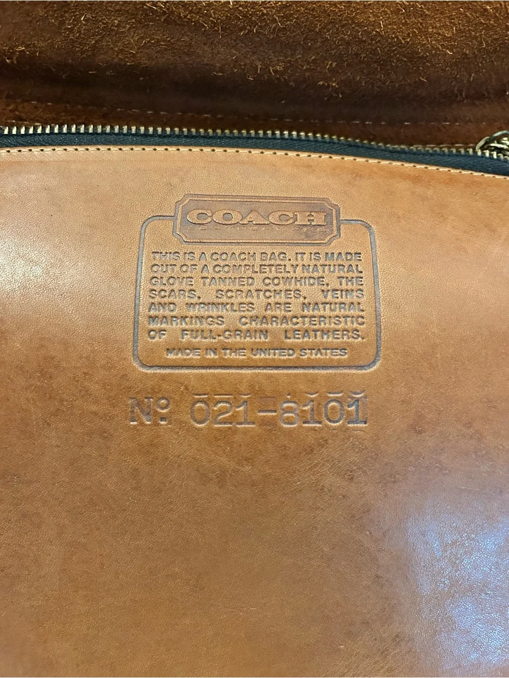 1980’s Coach 8101 British Tan Double Pocket Courier Messenger Bag